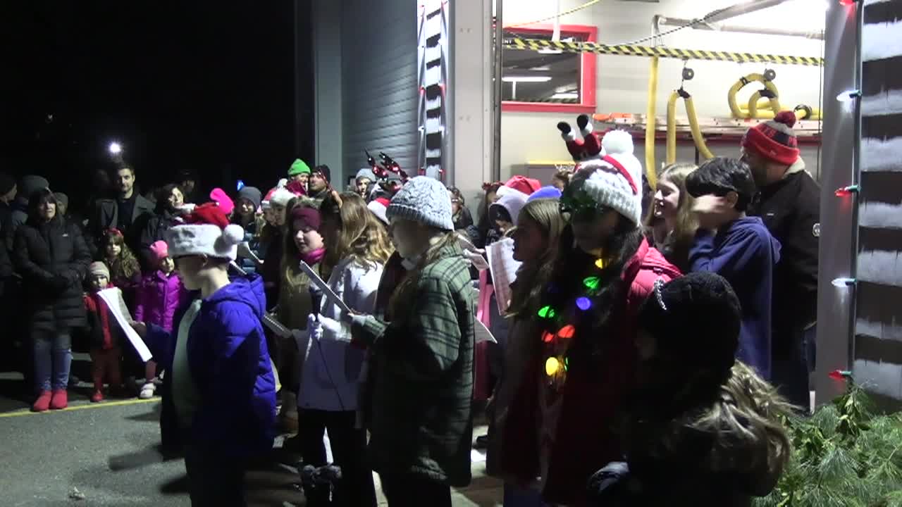 Fire Department Christmas Lighting Ceremony